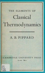 Cover of: Elements of classical thermodynamics for advanced students of physics.