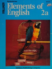 Cover of: Elements of English 2a (Elements of English, 2a) by Vicky Kirkpatrick, Vicky Kirkpatrick