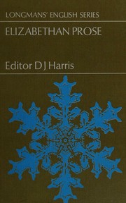 Cover of: Elizabethan prose: an anthology