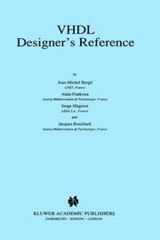 Cover of: VHDL designer