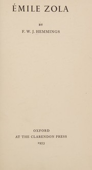 Cover of: Emile Zola (Profiles in Literature)