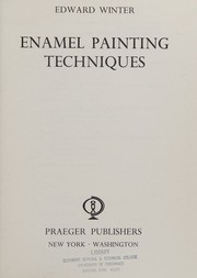 Cover of: Enamel painting techniques.