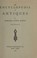 Cover of: An encyclopedia of antiques,