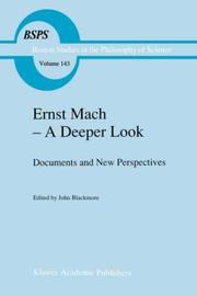 Cover of: Ernst Mach-a deeper look: documents and new perspectives