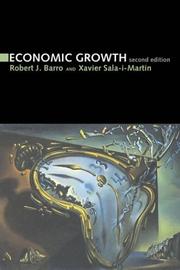 Cover of: Economic Growth, 2nd Edition by Barro, Robert J., Xavier Sala-i-Martin