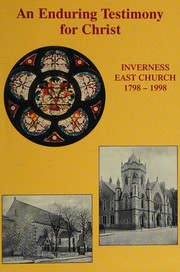 Cover of: An enduring testimony for Christ by Angus MacDonald, Angus MacDonald