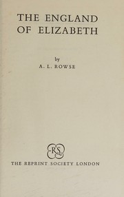 Cover of: The England Elizabeth I