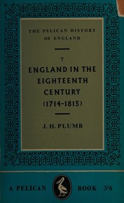 Cover of: England in the eighteenth century