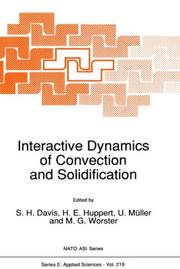 Cover of: Interactive Dynamics of Convention and Solidification (NATO Science Series E:) | 