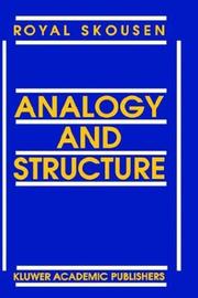 Cover of: Analogy and structure