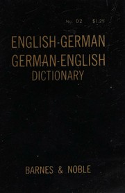 Cover of: English/German German/English Dictionary
