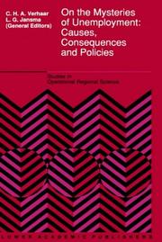 Cover of: On the mysteries of unemployment: causes, consequences, and policies