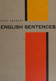 Cover of: English sentences