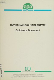 Cover of: Environmental noise survey by Ireland. Environmental Protection Agency., Ireland. Environmental Protection Agency.