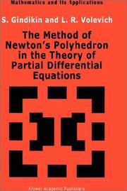 Cover of: The method of Newton's polyhedron in the theory of partial differential equations