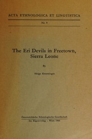 Cover of The Eri Devils in Freetown, Sierra Leone by helga kreutzinger