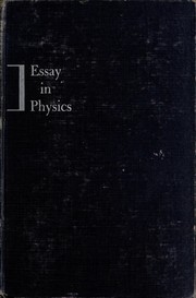 Cover of Essay in physics by Samuel, Herbert Louis Samuel Viscount