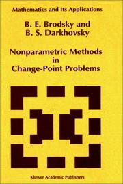 Cover of: Nonparametric methods in change-point problems