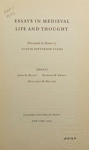Essays in medieval life and thought cover