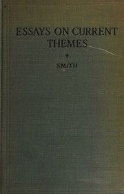 Cover of: Essays on Current Themes