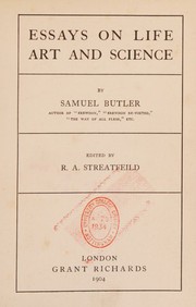Cover of: Essays on life art and science