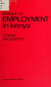 Cover of: Essays on employment in Kenya