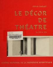 Cover of: Esthetique Generale Du Decor De Theatre De 1870 a 1914