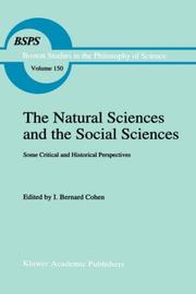 Cover of: The Natural Sciences and the Social Sciences by R.S. Cohen, R.S. Cohen