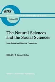 Cover of: The Natural sciences and the social sciences by edited by I. Bernard Cohen.