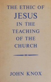 Cover of: The Ethic of Jesus in the Teaching of Church