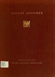 Cover of: Eugene Speicher