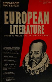 Cover of: European literature by H. Richmond Neuville, H. Richmond Neuville