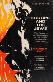 Cover of: Europe and the Jews by Malcolm Hay, Malcolm Hay