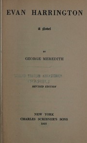 Cover of: Evan Harrington by George Meredith, George Meredith