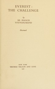 Cover of: Everest by Sir Francis Edward Younghusband, Francis Edward Younghusband