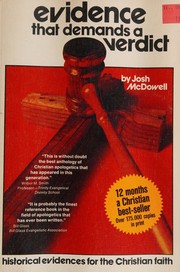 Cover of: Evidence That Demands a Verdict