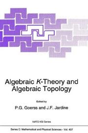 Cover of: Algebraic K-theory and algebraic topology