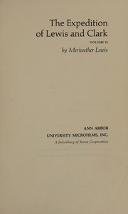 Cover of: The Expedition of Lewis and Clark.