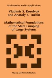 Cover of: Mathematical Foundations of the State Lumping of Large Systems (Mathematics and Its Applications)