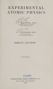Cover of: Experimental atomic physics