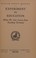 Cover of: Experiment in Education
