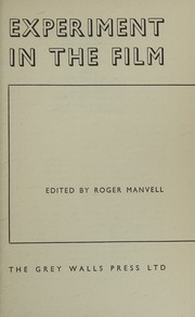Cover of: Experiment in the film