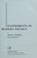 Cover of: Experiments in modern physics