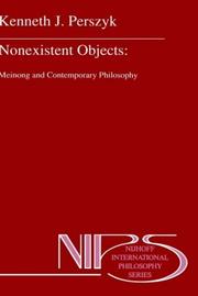 Cover of: Nonexistent objects: Meinong and contemporary philosophy