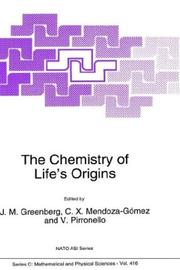 Cover of: The Chemistry of Life's Origin (NATO Science Series C:)