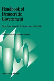 Cover of: Handbook of democratic government by Jaap Woldendorp