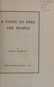 Cover of: Faith to Free the People