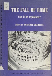 Cover of: The fall of Rome