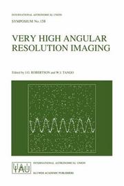Cover of: Very High Angular Resolution Imaging