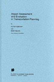 Cover of: Impact assessment and evaluation in transportation planning